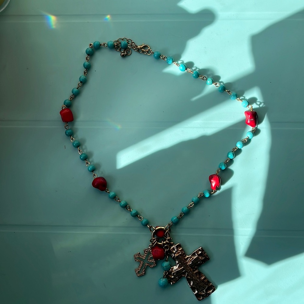 Necklace with Two crosses